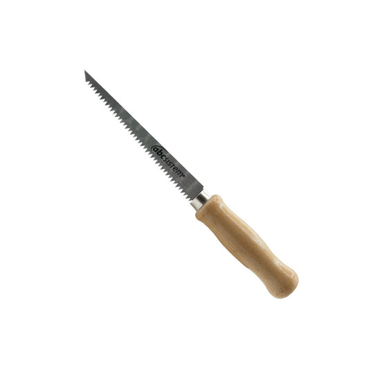 Seghetto per cartongesso con manico in legno