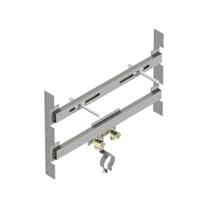 Supporto lavabo con raccordi per cartongesso