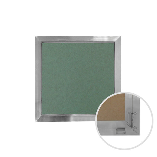 Botola d’ispezione per cartongesso con profilo in alluminio - Spessore 12,5 mm - Confezione 2 pz