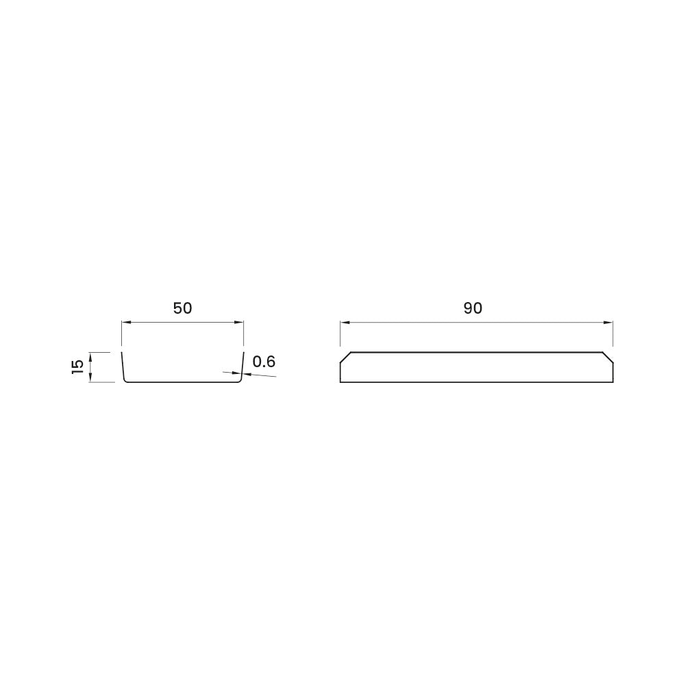 Giunti per profili per struttura da 50 altezza 15 mm