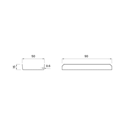 Giunti per profili per struttura da 50 altezza 15 mm