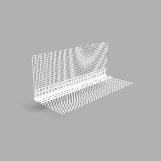 Paraspigolo in PVC con rete 10x15 in fibra di vetro - Box 125ml da 145gr