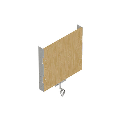 Supporto disabili - Lavabo su mensole con flange universali per cartongesso