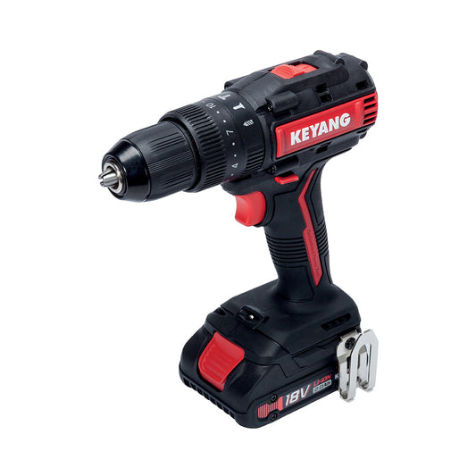 Trapano avvitatore con percussione a batteria KEYANG mod. DD18BL-W