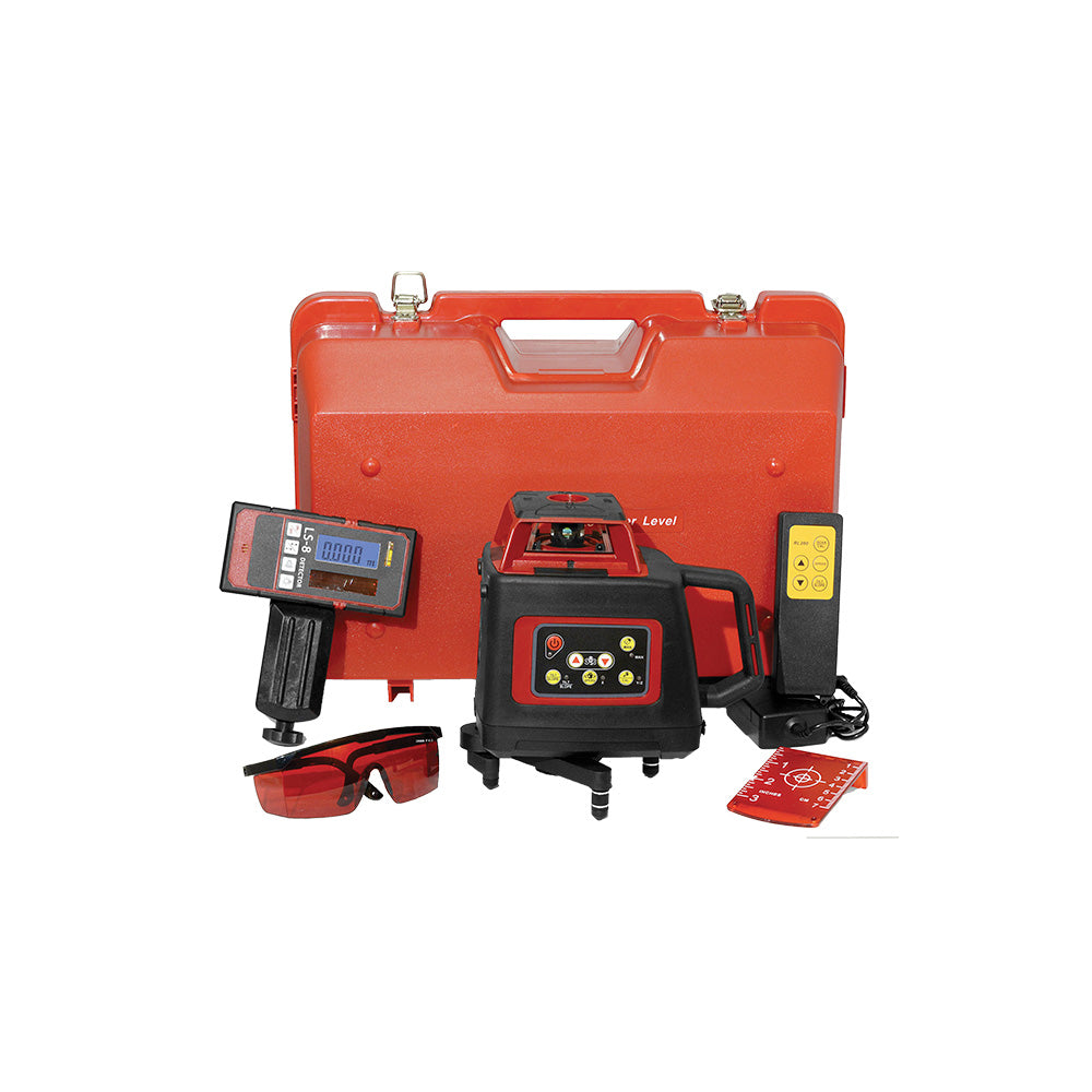 Laser rotativo a raggio rosso con ricevitore e staffa