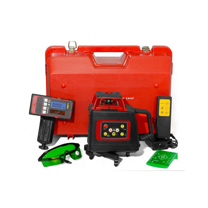 Laser rotativo a raggio verde con ricevitore e staffa