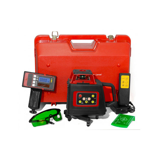 Laser rotativo a raggio verde con ricevitore e staffa
